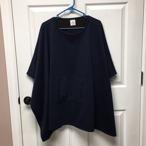 Liz Claiborne poncho navy